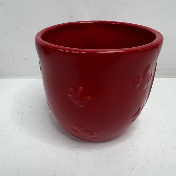 Disney Mickey Mouse Minnie Mouse Mug Cup Red 3D Embossed Images Hallmark - Picture 4 of 11